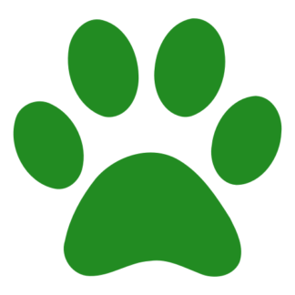 Paw Decal (Green)